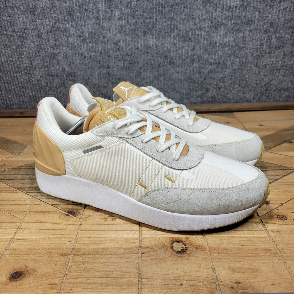 Nike Air Jordan  Mens 13 Granville Pro Sail Club Gold Running Shoes DV1235-100